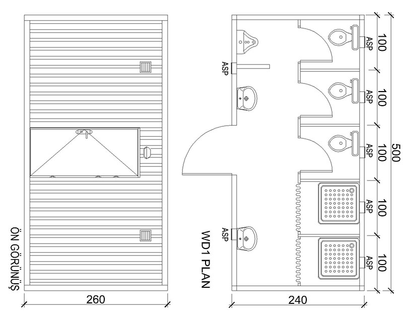 Konteyner imalatı, wc duş konteynerleri, wc duş konteyner imalatı, şantiye konteynerleri