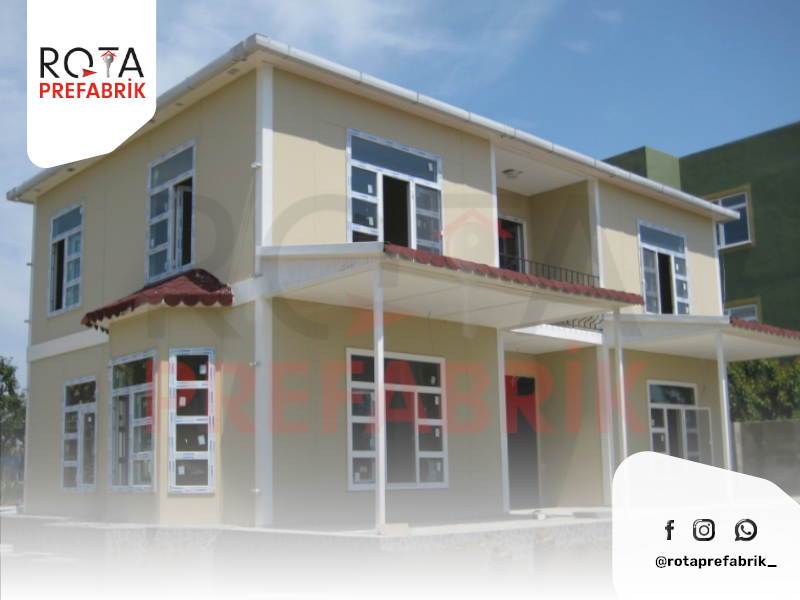 Prefabrik, standart prefabrik, prefabrik yapı, prefabrik ev, çift katlı prefabrik yapı, tek katlı prefabrik yapı, şantiye yapıları, şantiye prefabrik yapılar