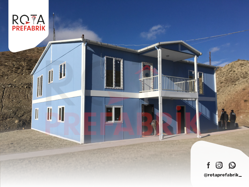 Prefabrik, standart prefabrik, prefabrik yapı, prefabrik ev, çift katlı prefabrik yapı, tek katlı prefabrik yapı, şantiye yapıları, şantiye prefabrik yapılar